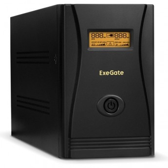 Источник бесперебойного питания EXEGATE SPECIALPRO SMART LLB-1000.LCD.AVR.4SH.RJ.USB
