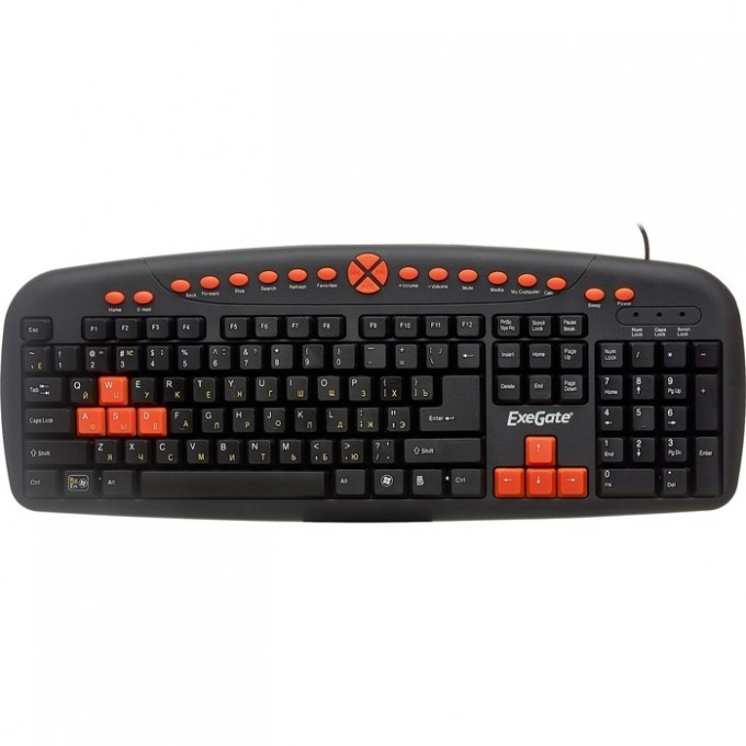 Клавиатура EXEGATE MULTIMEDIA PROFESSIONAL STANDARD LY-504M COLOR BOX EX280435RUS