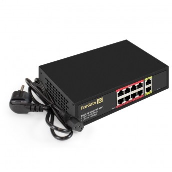 Коммутатор неуправляемый EXEGATE EDES-1010D.8POE-96W
