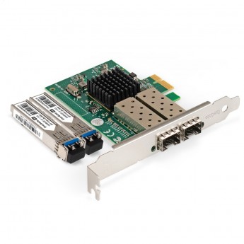 Комплект: EXEGATE EXE-82576-F2 + 2xТрансивер EXT-1G-SM1310-LC2-20KM