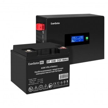 Комплект EXEGATE ИБП EX295992RUS + батарея 40Aч EX282976RUS 1шт