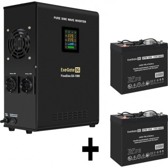 Комплект EXEGATE ИБП EX295998RUS + батарея 55Aч EX285667RUS 2шт