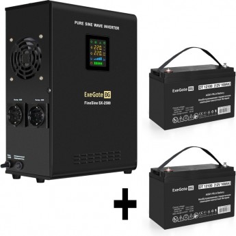 Комплект EXEGATE ИБП EX296002RUS + батарея 100Aч EX282985RUS 2шт