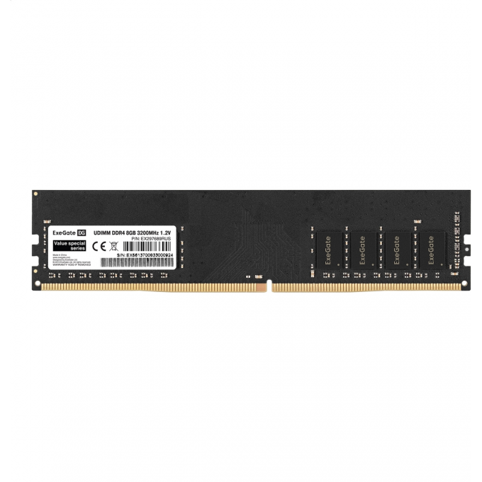 Модуль памяти EXEGATE VALUE SPECIAL DIMM DDR4 8GB 3200MHz PC4-25600 EX297689RUS