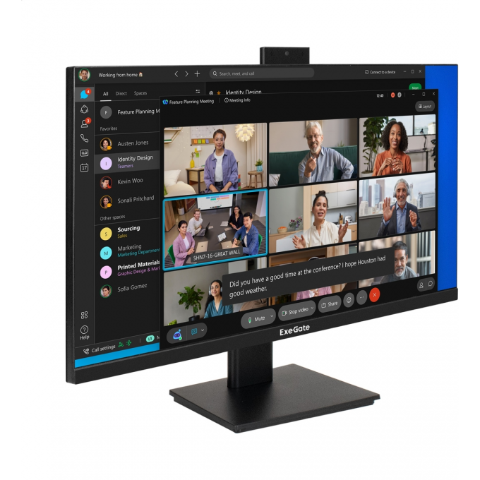 Монитор с веб-камерой 27" EXEGATE SUPERVIEW EA2700C EX298882RUS