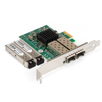 Сетевой адаптер SFP EXEGATE EXE-82576-F2 + Трансивер EXEGATE EXT-1G-MM850-LC2-550M