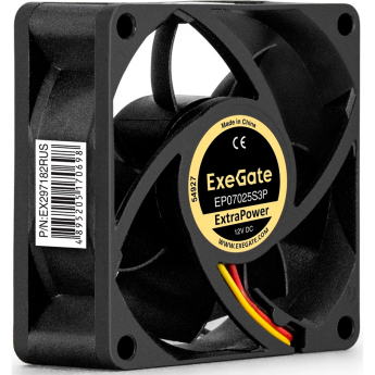 Вентилятор 12В DC EXEGATE EXTRAPOWER EP07025S3P Вентилятор 12В DC EXEGATE EXTRAPOWER EP07025S3P