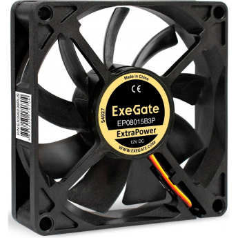Вентилятор 12В DC EXEGATE EXTRAPOWER EP08015B3P Вентилятор 12В DC EXEGATE EXTRAPOWER EP08015B3P