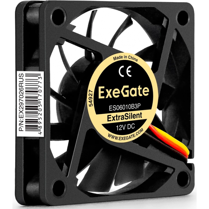 Вентилятор 12В DC EXEGATE EXTRASILENT ES06010B3P EX297026RUS